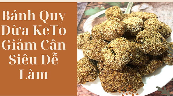 Cách làm bánh quy dừa keto